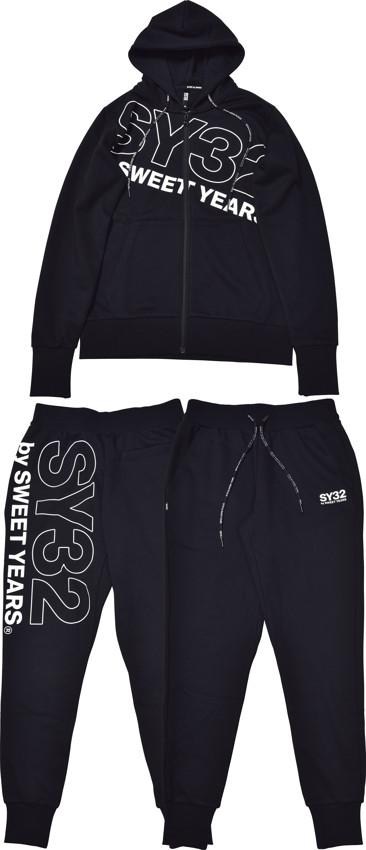 SY32 by SWEET YEARS セットアップ 楽天市場】SY32 by SWEETYEARS セットアップ double knit zip