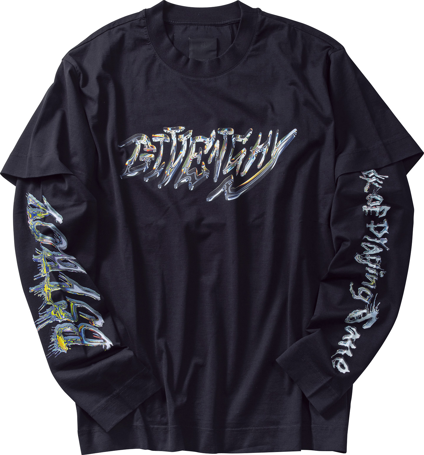 背中で語る、知的な反逆【GIVENCHY】鏡像ロゴ コットンTシャツ 楽天市場】【中古】GIVENCHY ロゴプリントTシャツ BW70603Z2L