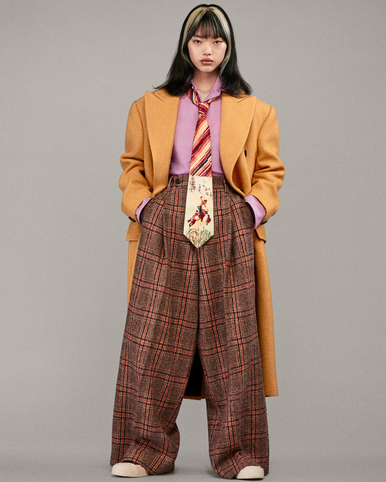 ZARA×ハリー・ランバート　ワンタックスラックス ZARA×ハリー・ランバート ワンタックスラックス