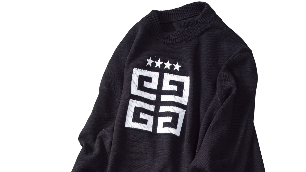 期間限定！値下げ中GIVENCHYロゴダメージセーター GIVENCHY（ジバンシィ） I Feel Love Damage Knit Sweater ロゴ
