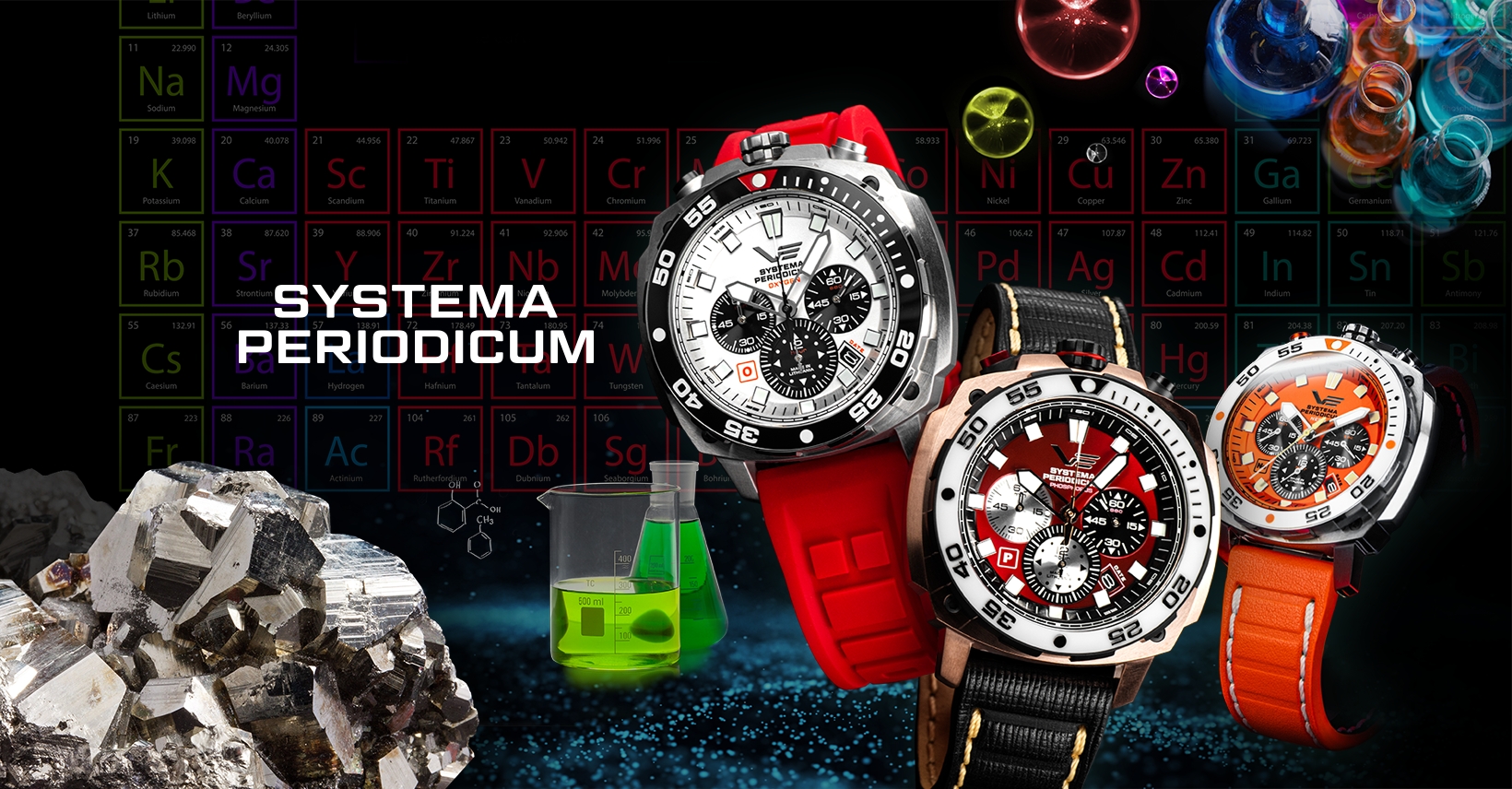 VOSTOK EUROPE」のブルヘッドスタイル・クロノグラフ「Systema