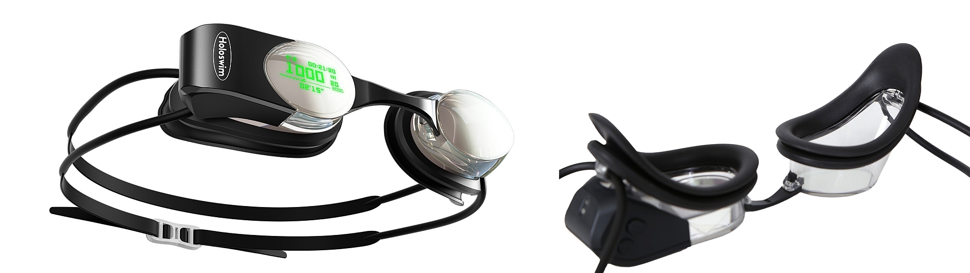 HOLOSWIM2 AR スマートゴーグル 美品 Holoswim/ホロスイム メンズ＆レディース ARディスプレイ付き