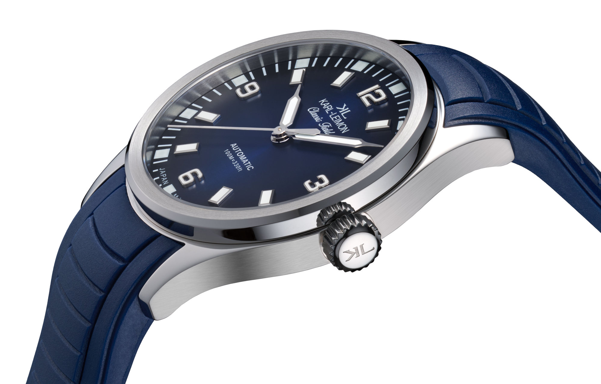 カルレイモン クラシック フィールド 38 Applied Indices Black - KARL-LEIMON Watches