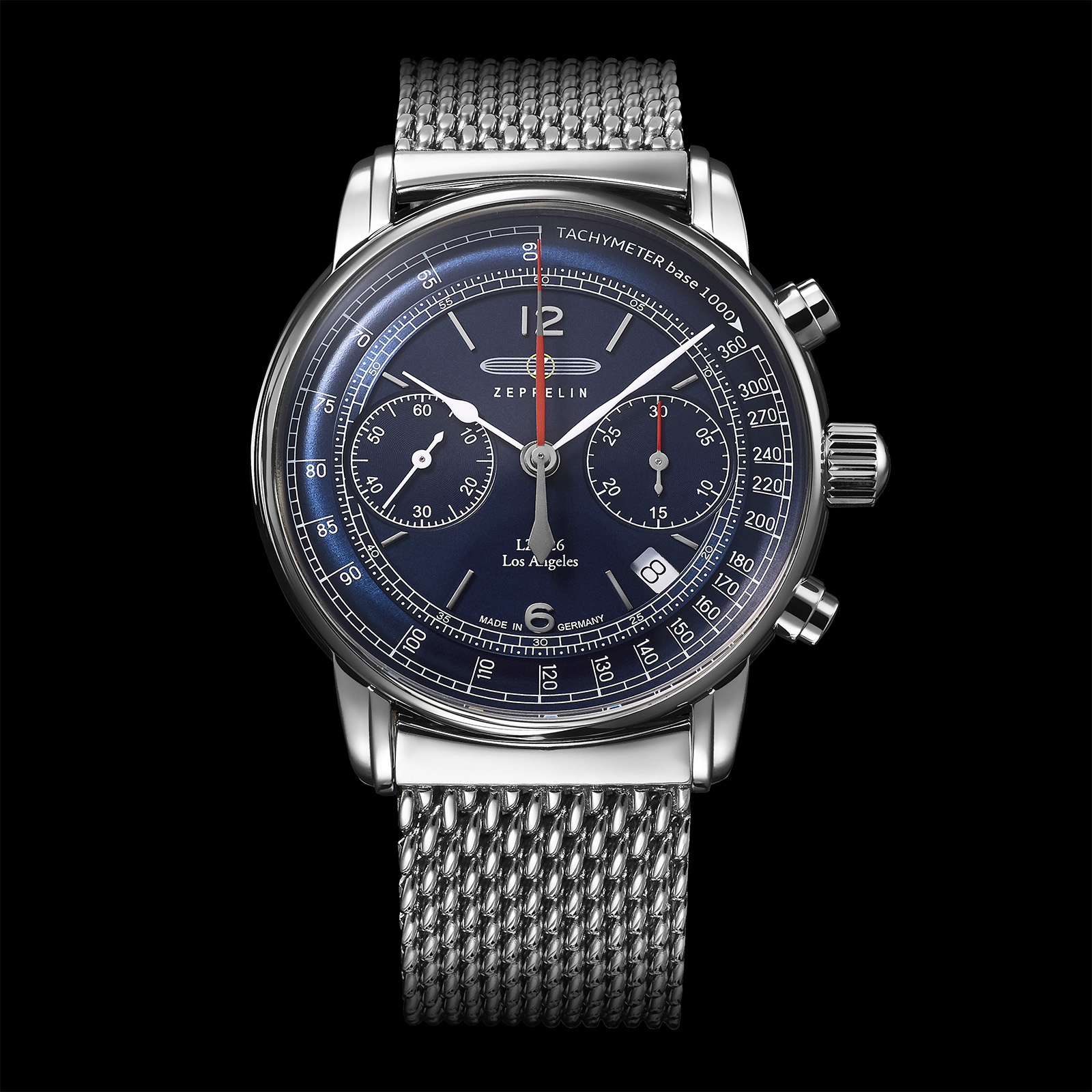 ドイツ時計「ZEPPELIN」の機械式ツーカウンタークロノグラフ