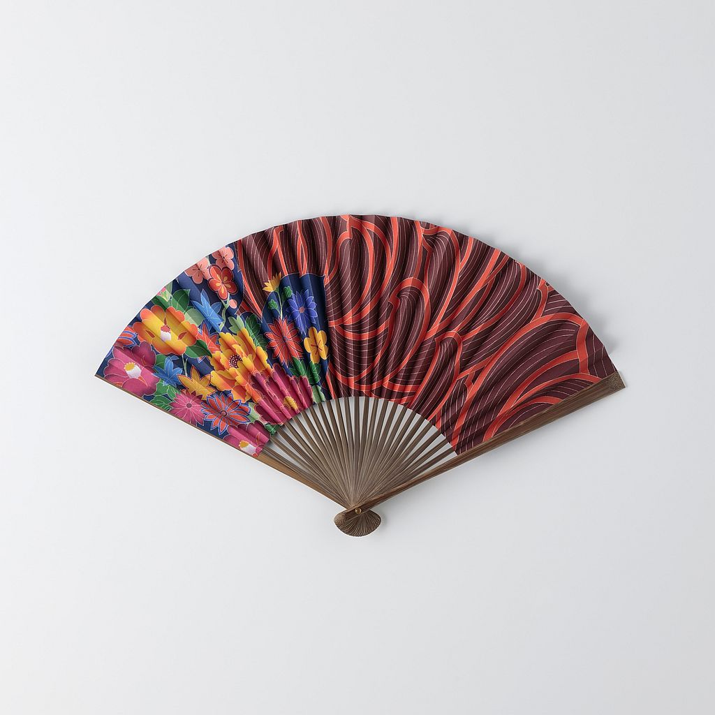 京友禅人間国宝　松井青々　扇面　額装 アートブランド「京都絢爛」と舞扇堂がコラボした、新たな“京都