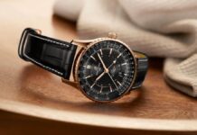 ブライトリング、ブラックとゴールドが魅せるナビタイマー GMT 日本限定モデルが登場