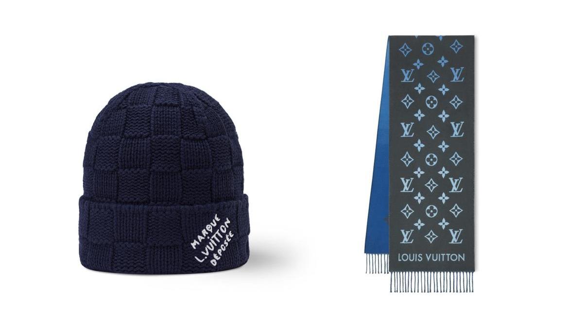 新品⭐︎LOUIS VUITTON ニット帽 ダミエ　カシミア　ルイヴィトン ルイ・ヴィトン】寒い季節にぴったりな新作メンズニット帽とマフラーを