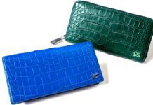 派手じゃないのに小洒落てる美麗なワニ皮のカラーウォレット