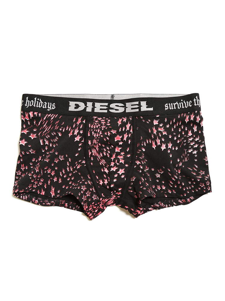 DIESEL ディーゼル メンズ スターモチーフ 総柄 前閉じ ボクサーパンツ