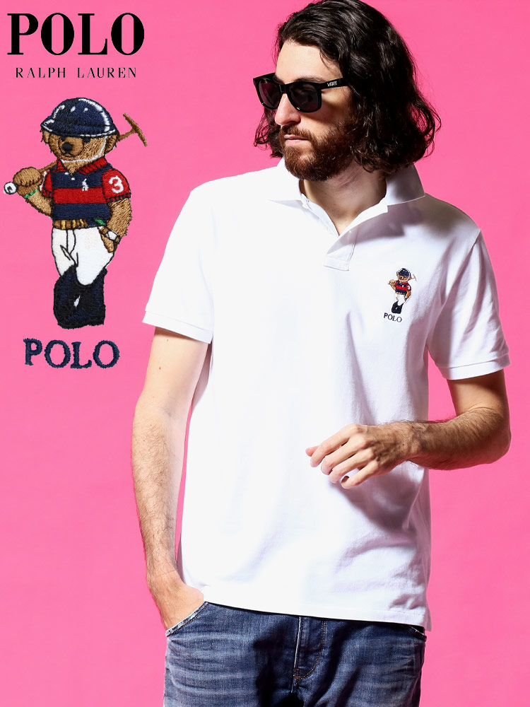 POLO RALPH LAUREN ポロ ラルフローレン メンズ ポロベア 刺繍 鹿の子