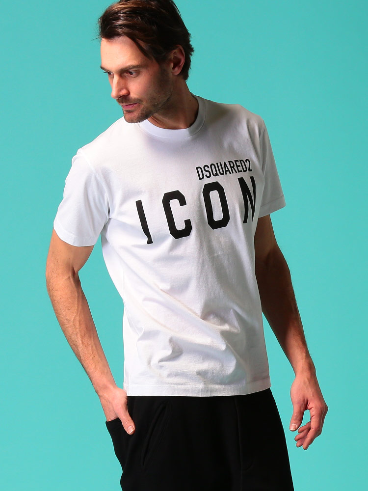DSQUARED2 ディースクエアード メンズ Tシャツ 半袖 ICON ロゴ