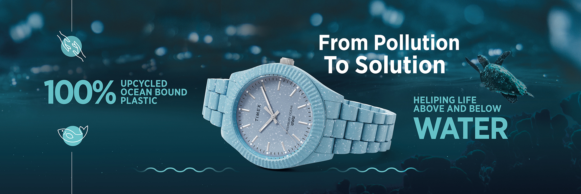 タイメックス 」の創業地の名を冠した「 ウォーターベリー 」から海洋プラスチックを使用したサスティナブルな腕時計「 Waterbury Ocean  」が登場！ - HEROES ONLINE