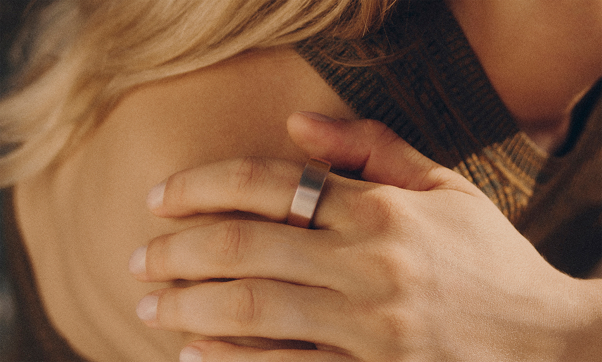 Oura Ring Gen3 Horizon Rose Gold Size 8 - リング