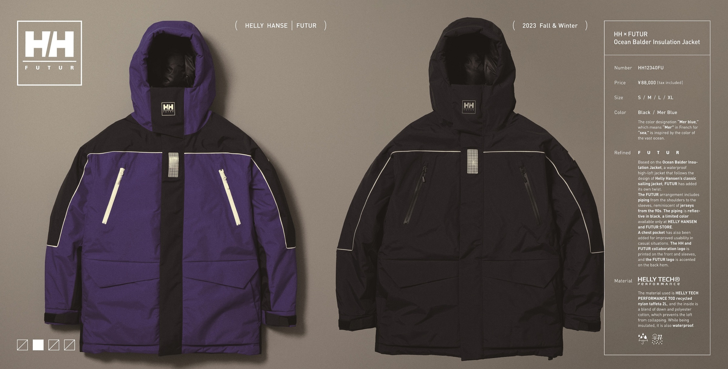 セーリングジャケットのデザインを踏襲した“HELLY HANSEN × FUTUR