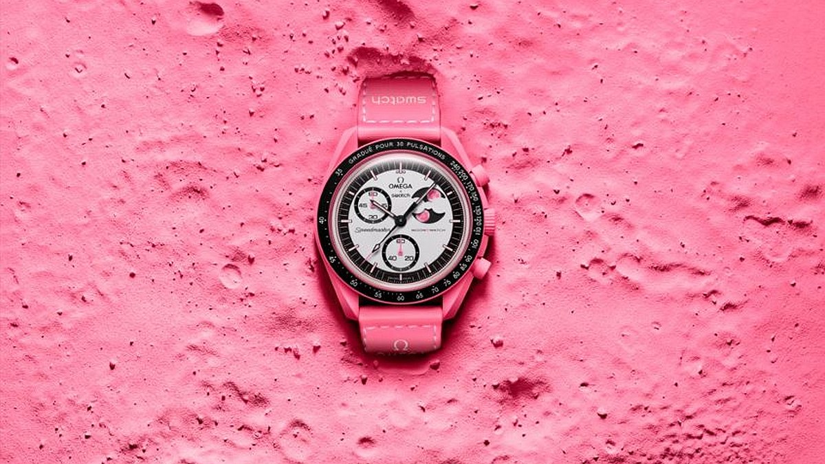 OMEGA×Swatchのコラボウォッチ『MISSION TO THE PINK MOONPHASE