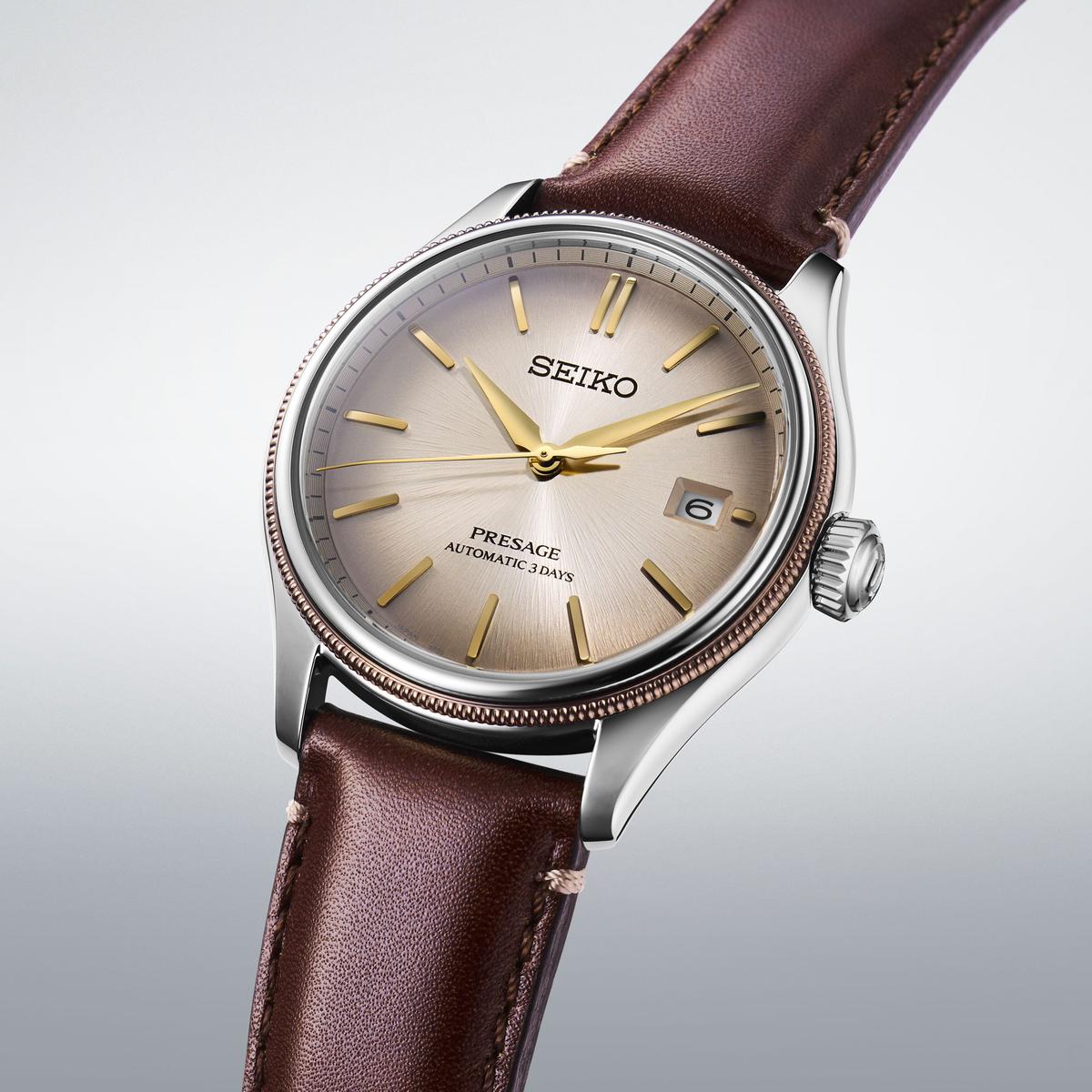 yuですm(_ _)mセイコープレザージュ セイコー プレザージュ〉よりレザーシューズから着想を得た