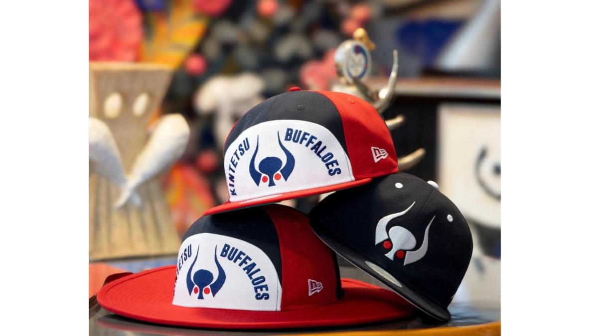 希少　新品未使用　NEW ERA　近鉄バッファローズ　岡本太郎デザイン ニューエラ×大阪近鉄バファローズ、キャップとハットが新登場。岡本