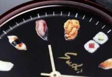 時刻を確認するたびお腹がすいてしまうユーモアたっぷりの腕時計。