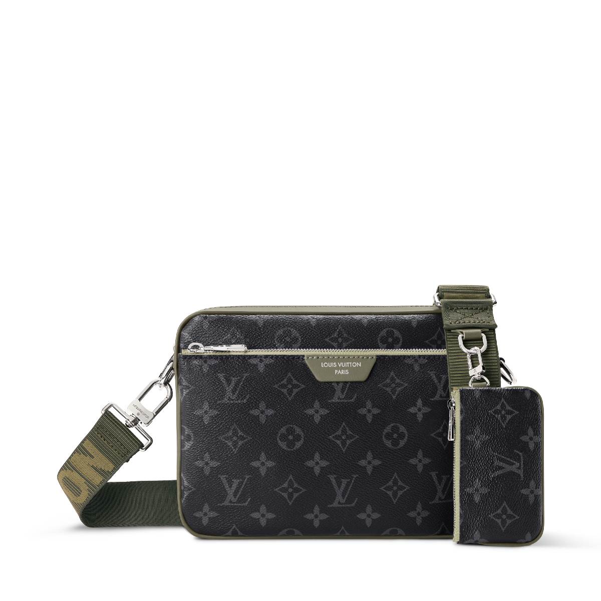 LOUIS VUITTON モノグラムエクリプス ルイ・ヴィトン】モノグラム・エクリプス キャンバスにカーキグリーン
